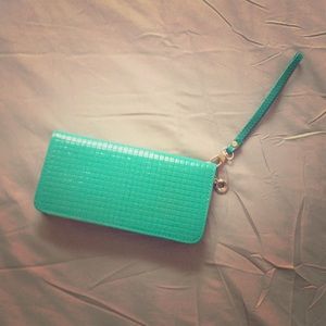 Turquoise clutch